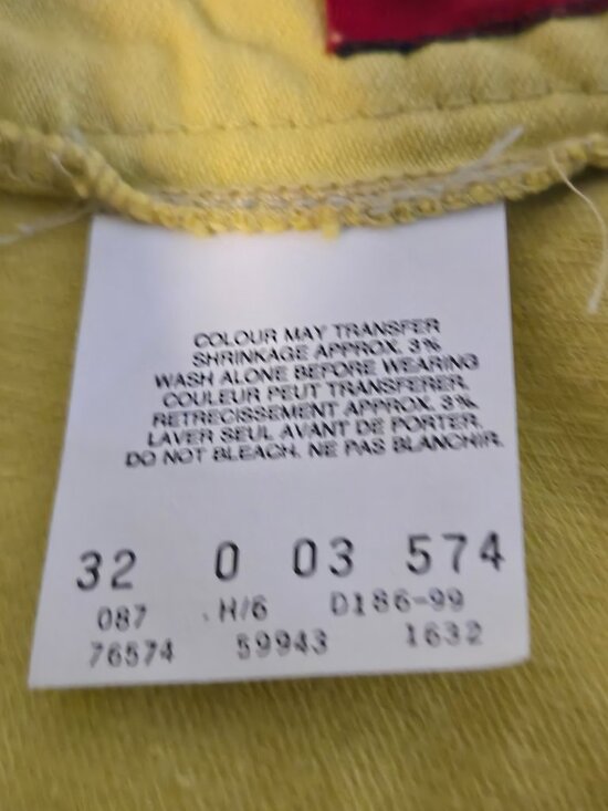 Authentic Vintage Banana Yellow LEE Levy Strauss Jean Jacket & Matching Jeans - Picture 4 of 16